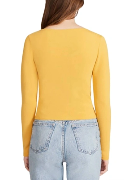 Shop Bb Dakota Down To Zip Top In Sunflower In Yellow