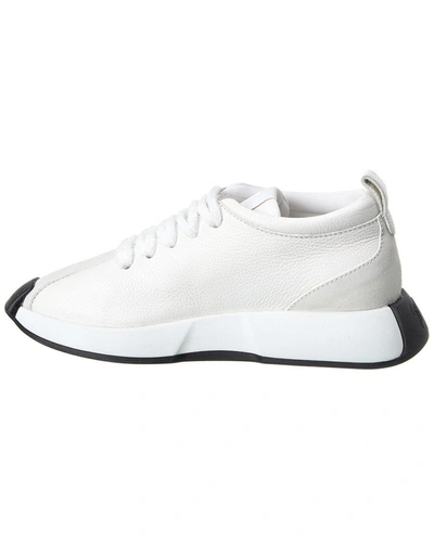 Shop Giuseppe Zanotti Omnia Leather Sneaker In White