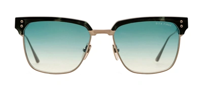 Shop Dita Firaz Dts431-a-02 Clubmaster Sunglasses In Blue