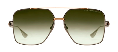 Shop Dita Grand-emperik Dts159-a-03 Navigator Sunglasses In Green