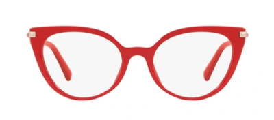 Shop Valentino Va 3040 5110 Cat Eye Eyeglasses In Clear