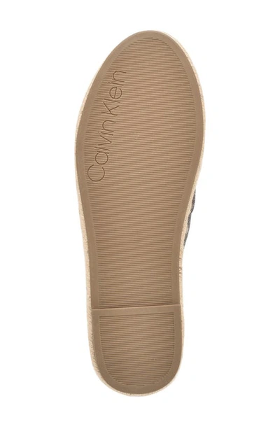 Calvin Klein Popular Espadrille Flat In Brown