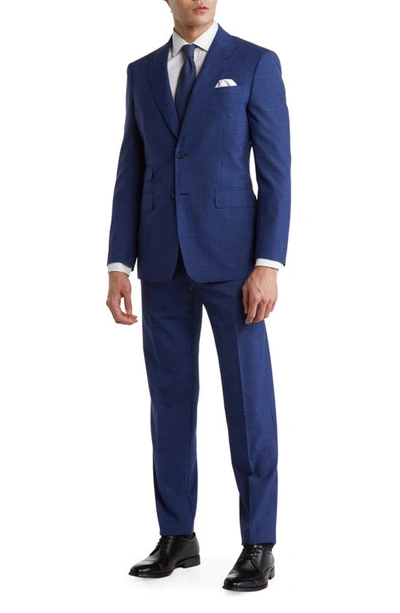 Shop English Laundry Trim Fit Wool Blend Suit In Blue