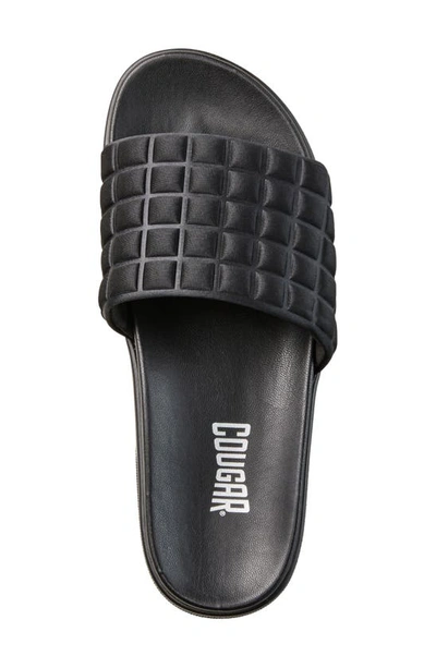 Shop Cougar Perla Water Repellent Platform Slide Sandal In Black All Over