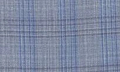 Shop English Laundry Trim Fit Plaid Wool Blend Suit In Blue