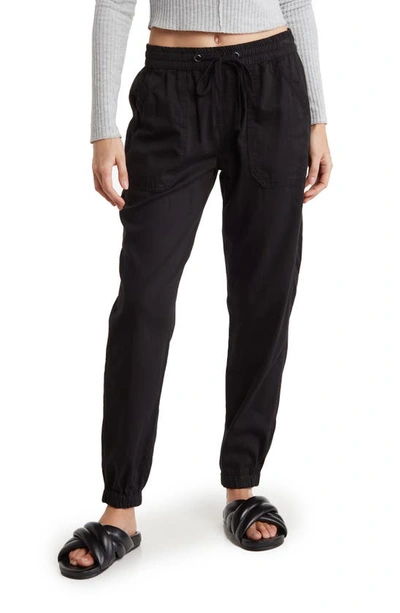 Shop Supplies By Union Bay Emily Drapey Twill Joggers In Black