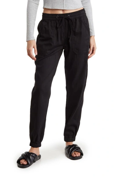 Supplies By Union Bay Emily Drapey Twill Joggers In Black