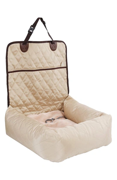 Shop Pet Life Pawtrol Dual Converting Travel Safety Carseat And Pet Bed In Beige