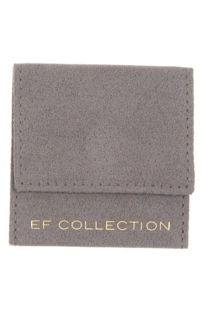 Shop Ef Collection Mini Diamond Smooch Stud Earrings In 14k Yellow Gold