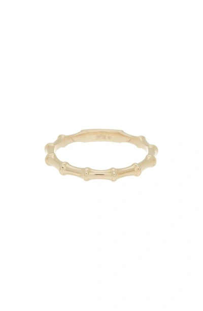 Shop Ef Collection Impala Horn Ring In Yellow Gold