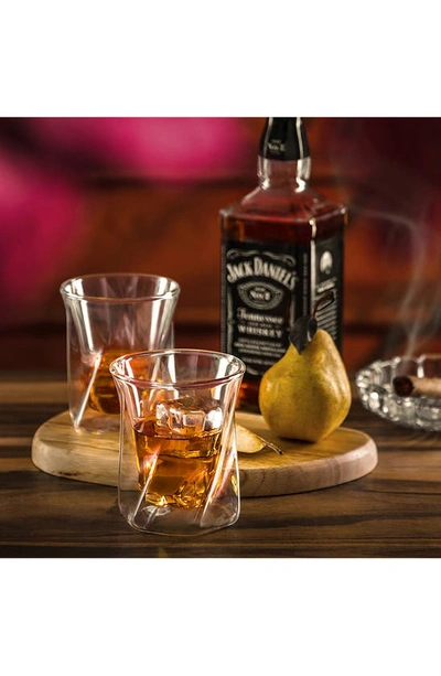 Shop Joyjolt Lacey Double Old Fashioned Glass In Clear