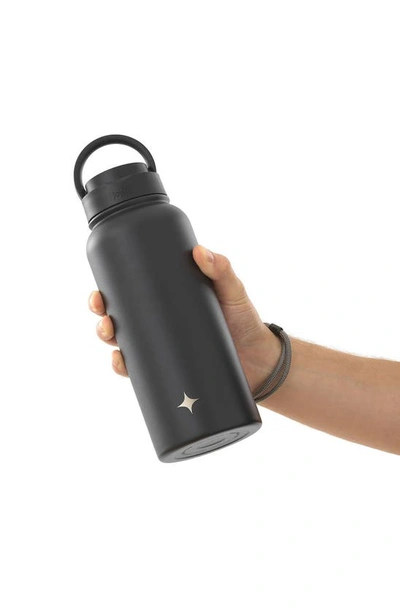 Shop Joyjolt Stainless Steel Water Bottle In Black