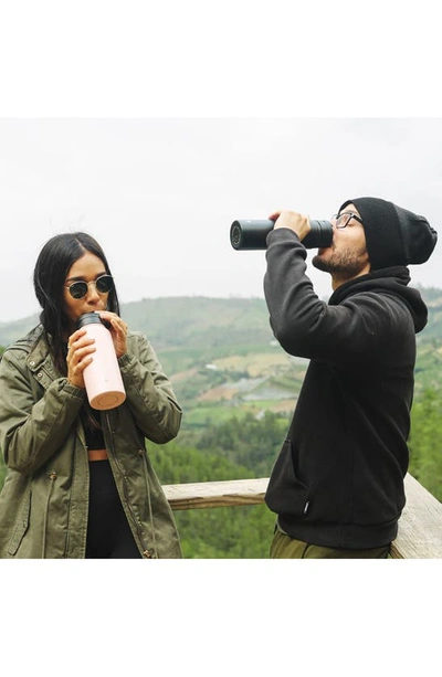Joyjolt Stainless Steel Water Bottle In Black