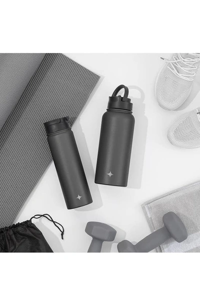 Joyjolt Stainless Steel Water Bottle In Black