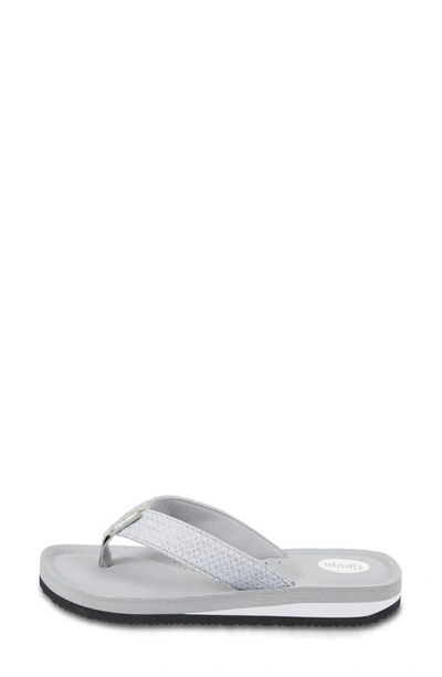 Shop Floopi Sofia Sparkly Flip Flop In Grey