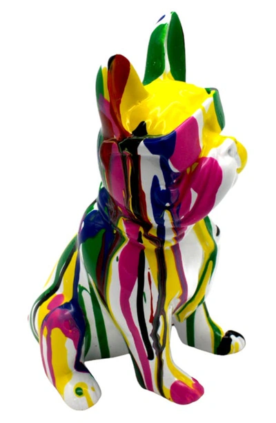 Shop Interior Illusions Colorful Graffiti Bulldog Art Sculpture In Graffiti/ Multi-color