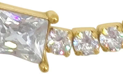Shop Adornia 14k Gold Plate Crystal Tennis Bracelet