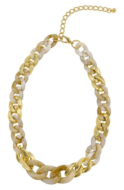 Shop Adornia Water Resistant Oversize Oval Link Necklace In Gold