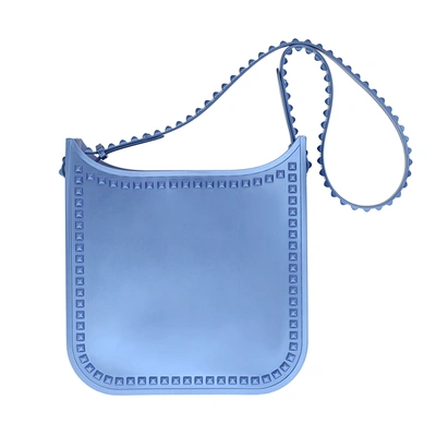 Shop Carmen Sol Fico Large Crossbody In Baby Blue