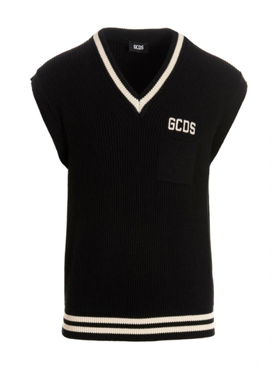 Shop Gcds Low Band' Vest In Black