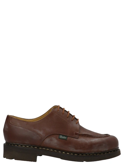 Shop Paraboot 'chambord' Derby Shoes In Bordeaux