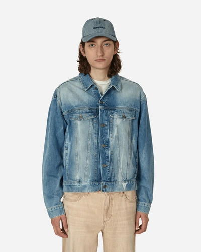 Shop Guess Usa Vintage Denim Jacket Indigo In Blue
