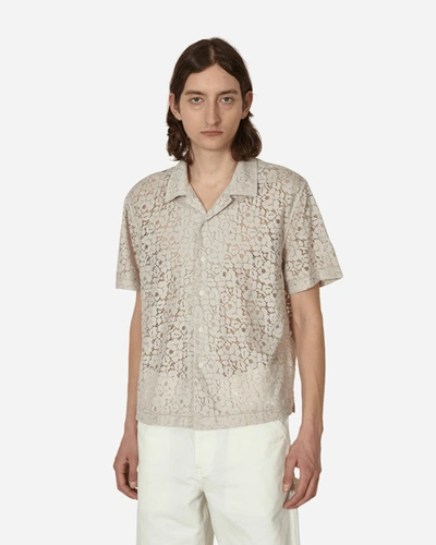 Shop Guess Usa Lace Camp Shirt In White