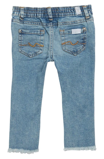 Shop 7 For All Mankind Kids' 2-piece Eyelet & Jeans Set In Shell