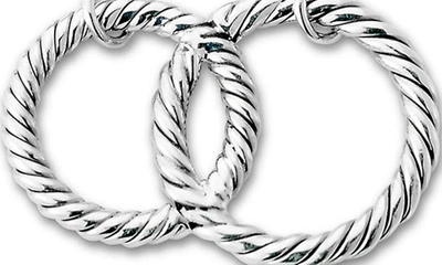 Samuel B. Sterling Silver Interlocking Ring Necklace In Silver