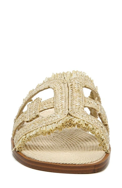 Shop Sam Edelman Woven Bay Slide Sandal In Natural