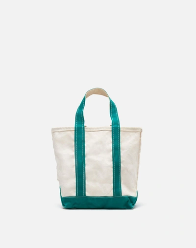 Marketplace 80s Ll Bean Zip Top Nylon Tote Bag -#44 In Green