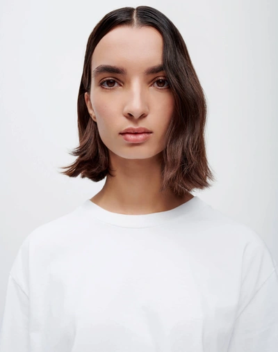 Shop Hanes 90s Cropped Easy Tee In Optic White