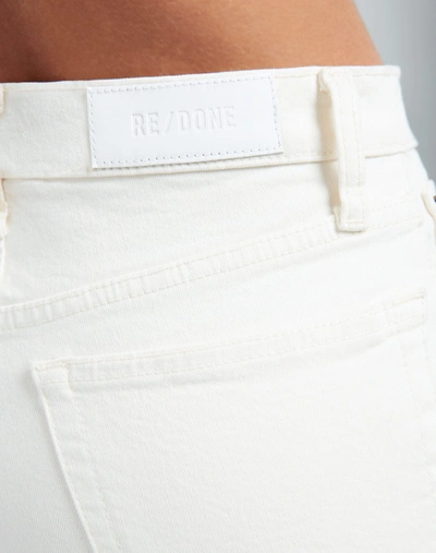 Shop Re/done Comfort Stretch High Rise Ankle Crop In Vintage White