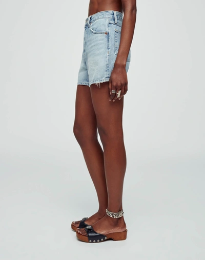 Shop Re/done The Midi Short In Ripped Tide