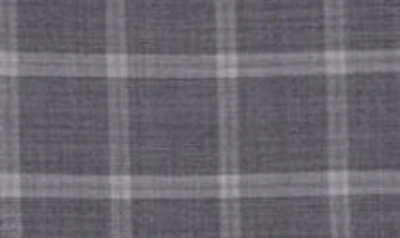 English Laundry Trim Fit Windowpane Wool Blend Suit In Gray