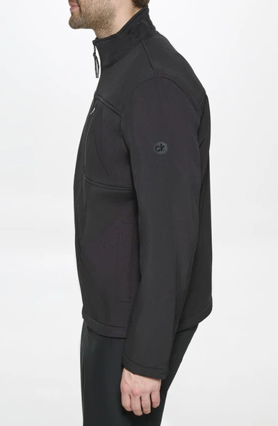 Shop Calvin Klein Softshell Jacket In Black