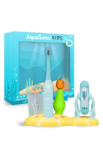 Shop Aquasonic Aquarium Adventures Kids Toothbrush Set In Seahorse