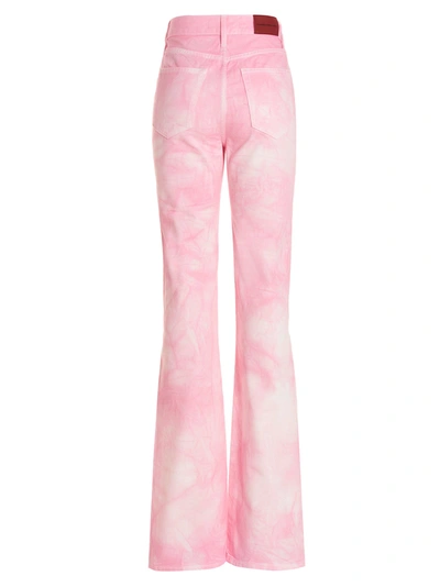 Shop Alessandra Rich Flared Jeans In Pink