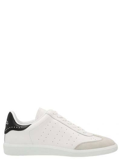 Shop Isabel Marant 'bryce' Sneakers In White/black