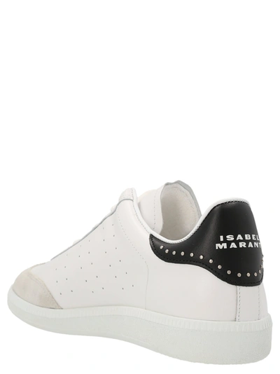 Shop Isabel Marant 'bryce' Sneakers In White/black