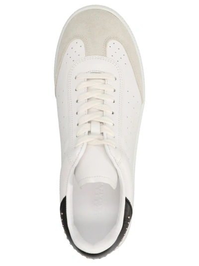 Shop Isabel Marant 'bryce' Sneakers In White/black