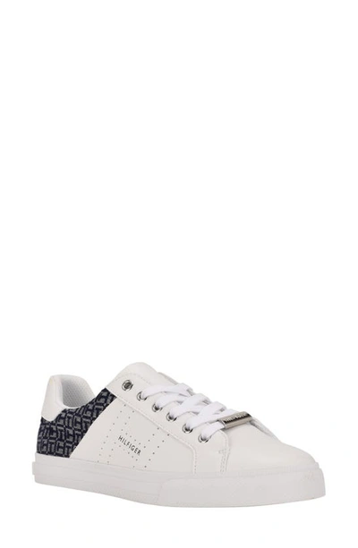 Shop Tommy Hilfiger Logo Panel Fashion Sneaker In Whi05