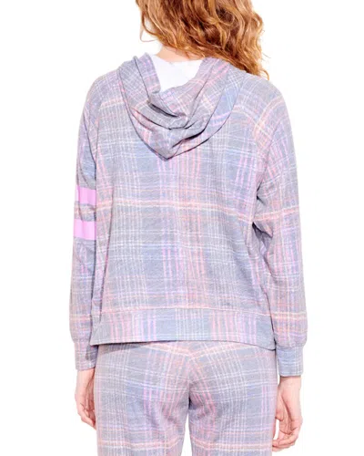 Sundry Plaid Hoodie In Multi