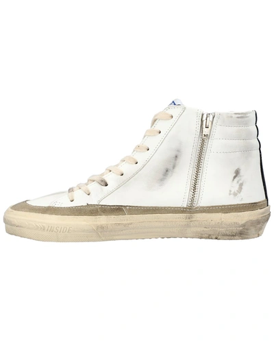 Golden Goose White Slide High-top Sneakers In White