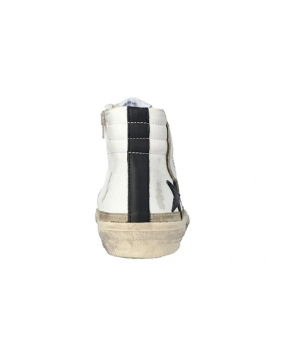 Golden Goose White Slide High-top Sneakers In White