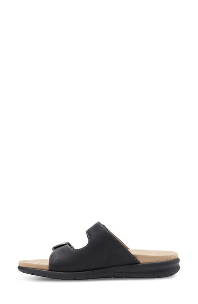 Shop Eastland Avery Double Strap Slide Sandal In Black
