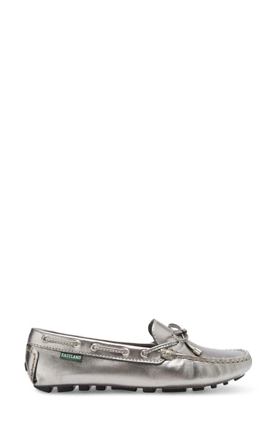 Shop Eastland Marcella Bow Driving Loafer In Silver