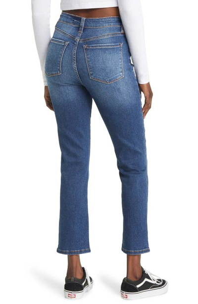 Shop Sts Blue Paisley Straight Leg High Waist Jeans In North Sepulveda