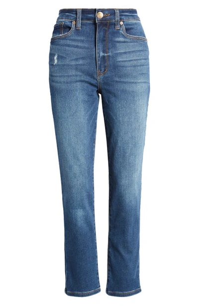 Shop Sts Blue Paisley Straight Leg High Waist Jeans In North Sepulveda