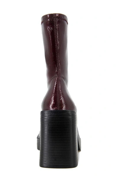 Shop Kenneth Cole Amber Boot In Burgundy